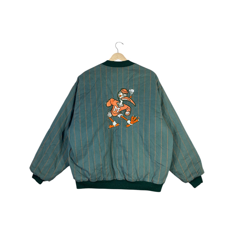 Vintage Miami Hurricanes NCAA Bomber Jacket