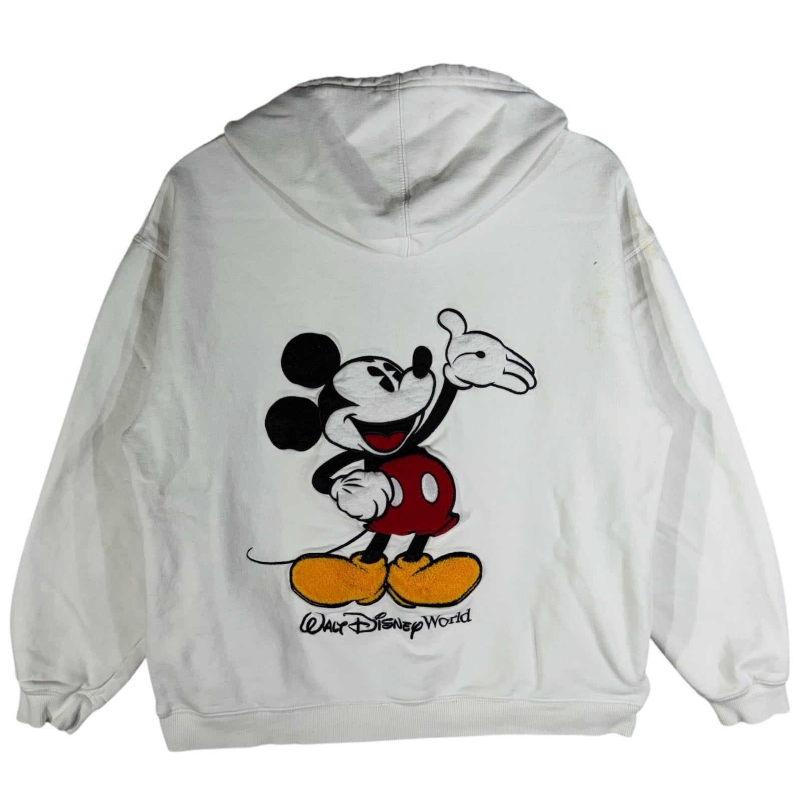 Vintage Walt Disney World Embroidered Full Zip Mickey Hoodie