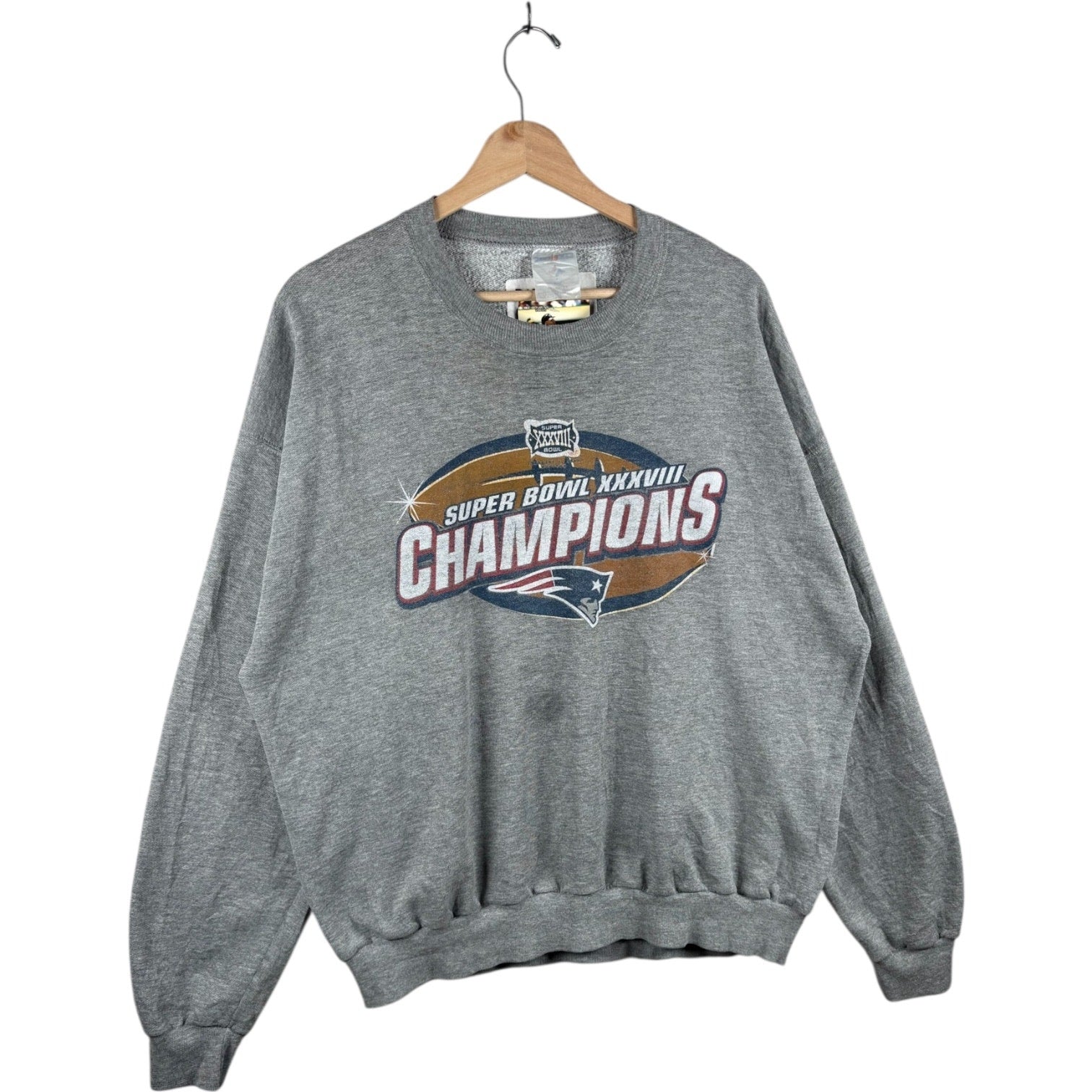 Vintage New England Patriots Super Bowl Pullover Crewneck