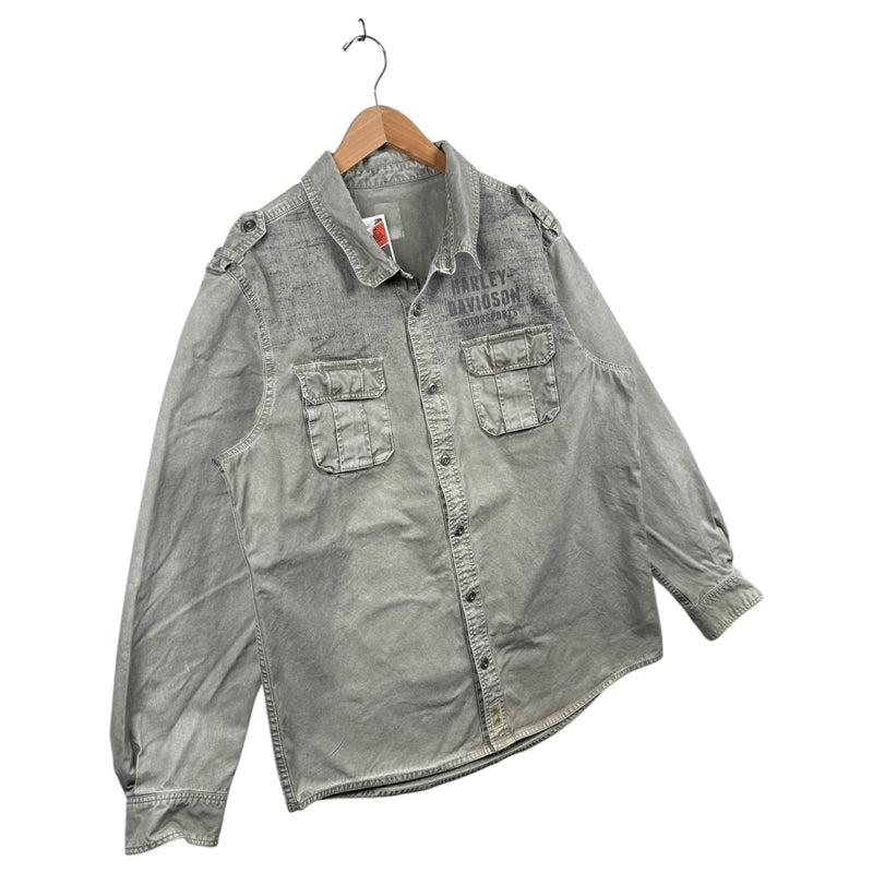 Vintage Harley Davidson Button Down Long Sleeve