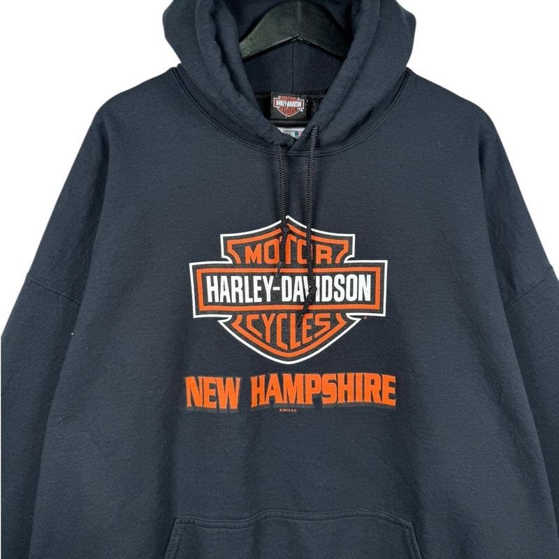 Vintage Harley Davidson White Mountain Graphic Hoodie