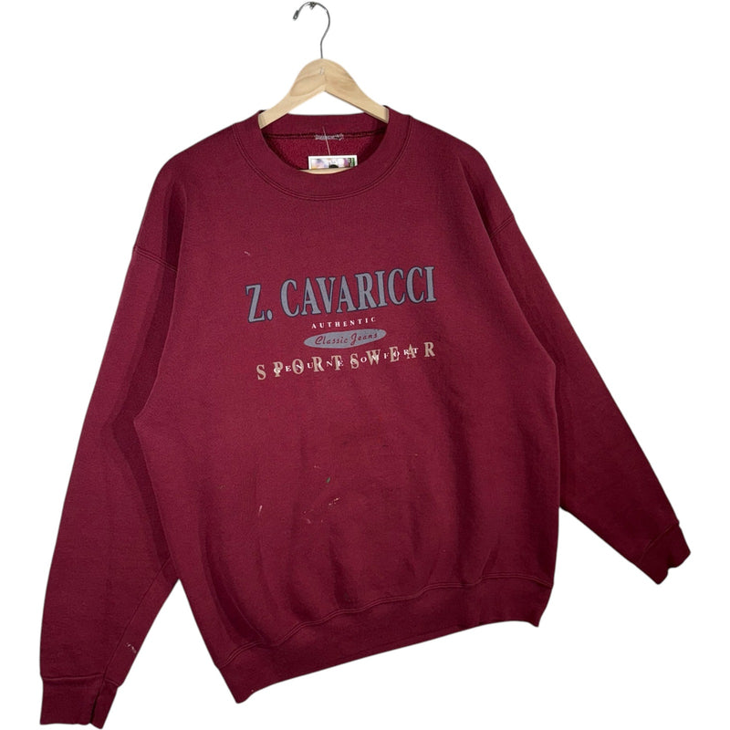 Vintage Z. Cavaricci Sportswear Spellout Pullover Crewneck