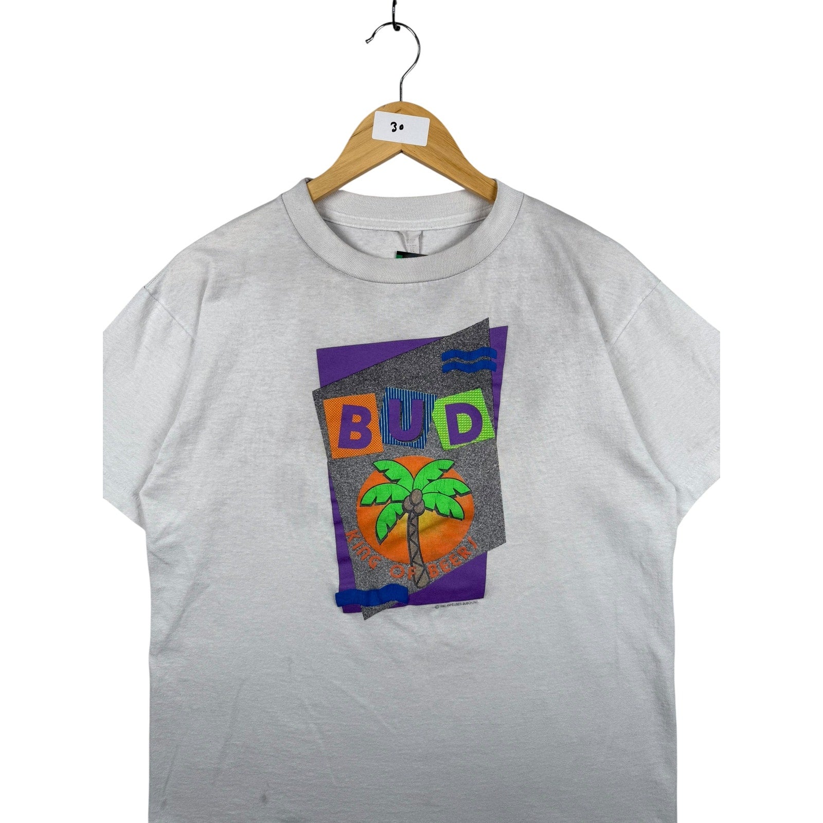 Vintage BUD King Of Beer Budweiser American Pale Short Sleeve T-Shirt