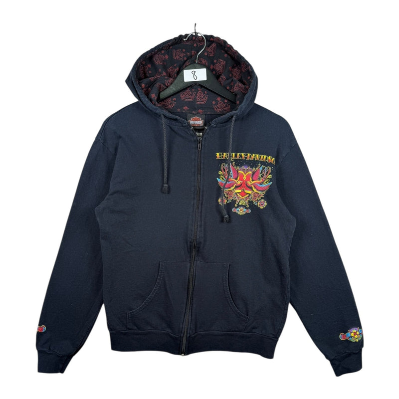 Vintage Harley Davidson Black Diamond Full Zip Hoodie