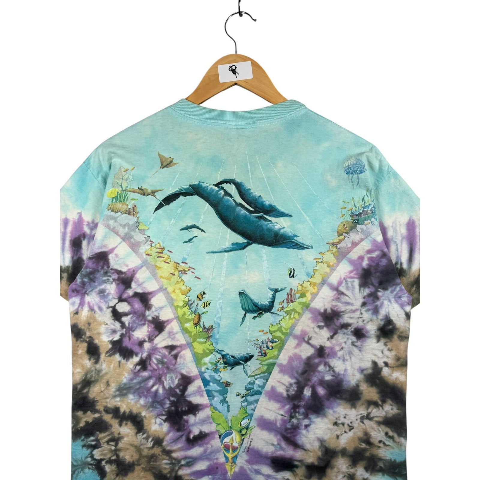 Vintage Liquid Blue Under Water AOP T-Shirt