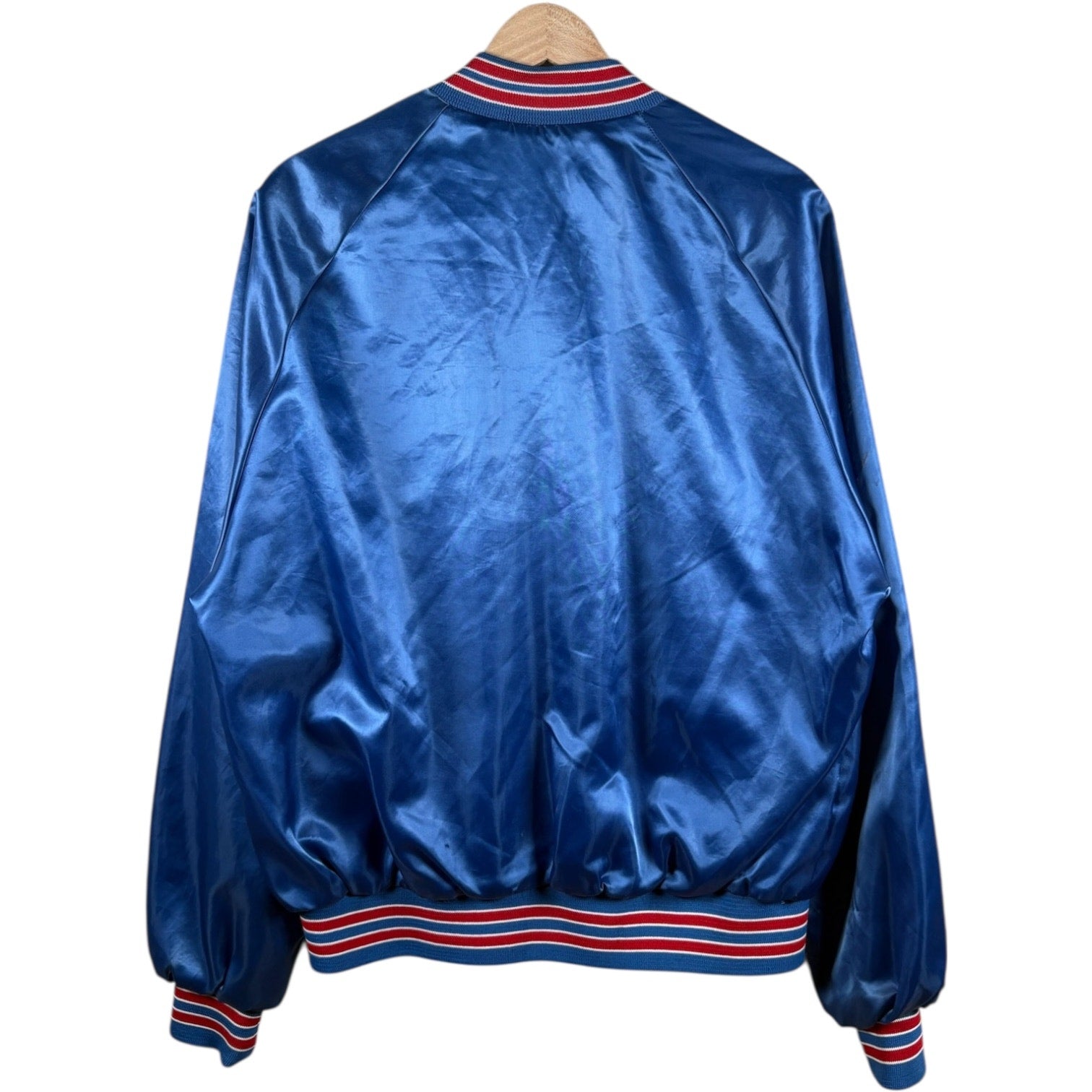 Vintage New York Giants NFL Satin Puffer Jacket