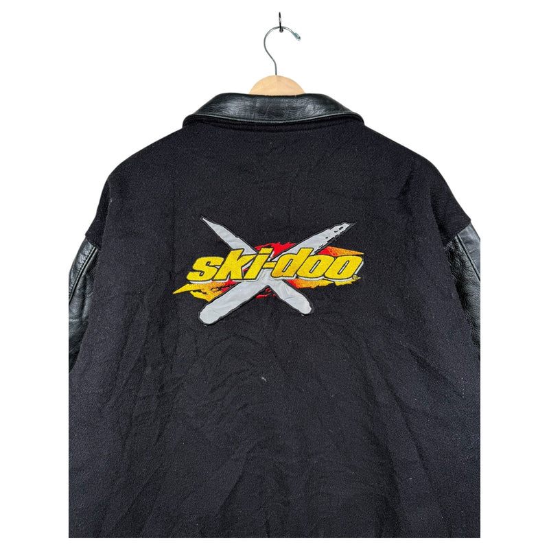 Vintage Ski-Doo BRP Sno Gear Leather Varsity Jacket