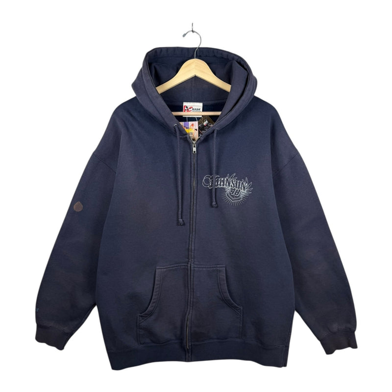 Vintage Johnson #48 NASCAR Graphic Full Zip Hoodie