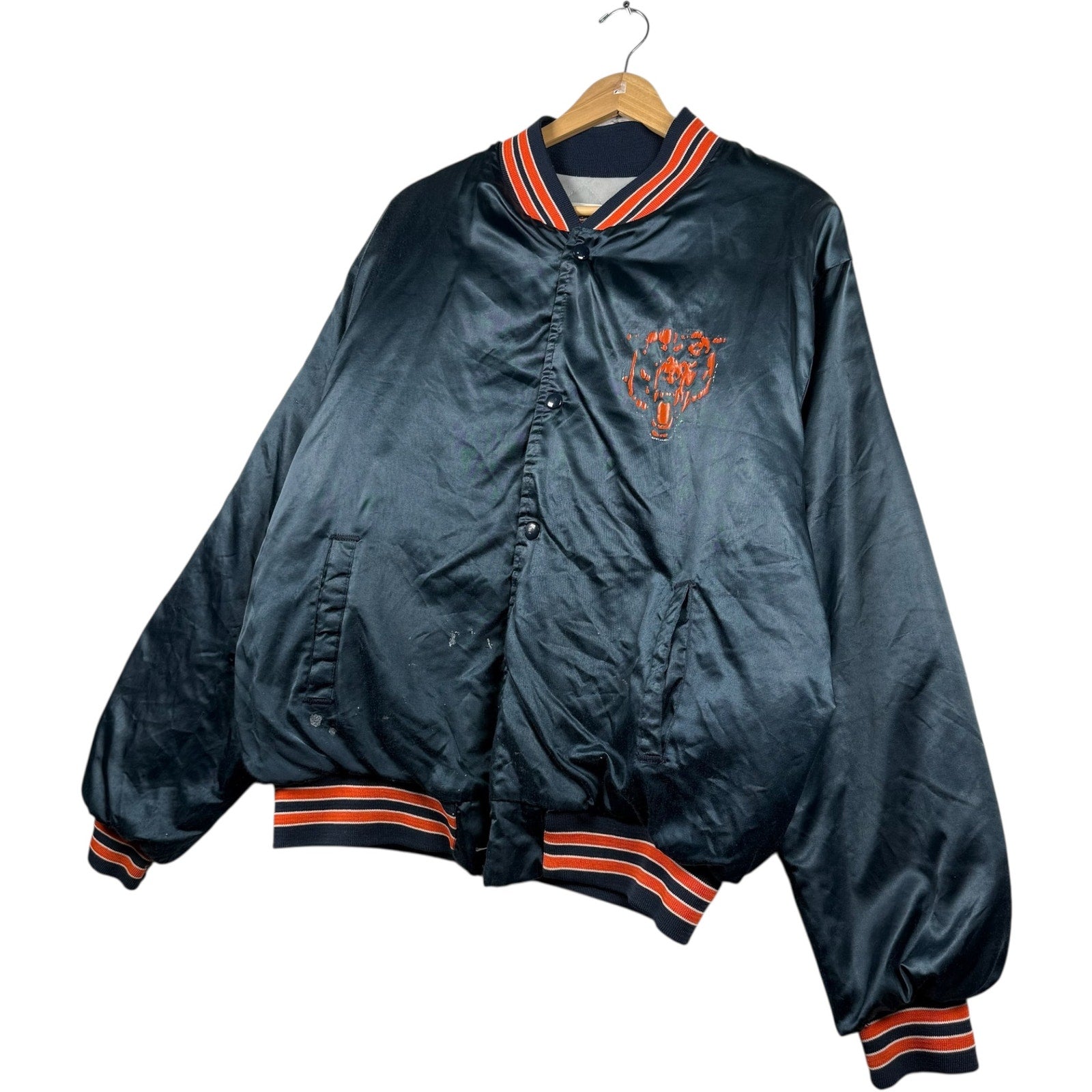 Vintage Chicago Bears Team Logo NFL Bomber Jacket