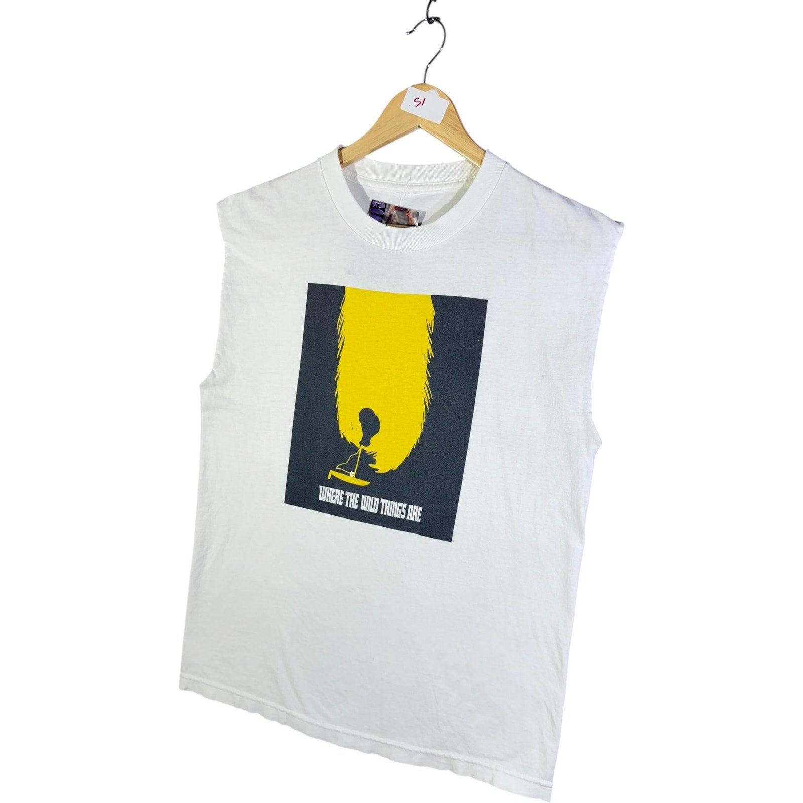 Vintage Graphic Print Muscle Sleeves Tank Top
