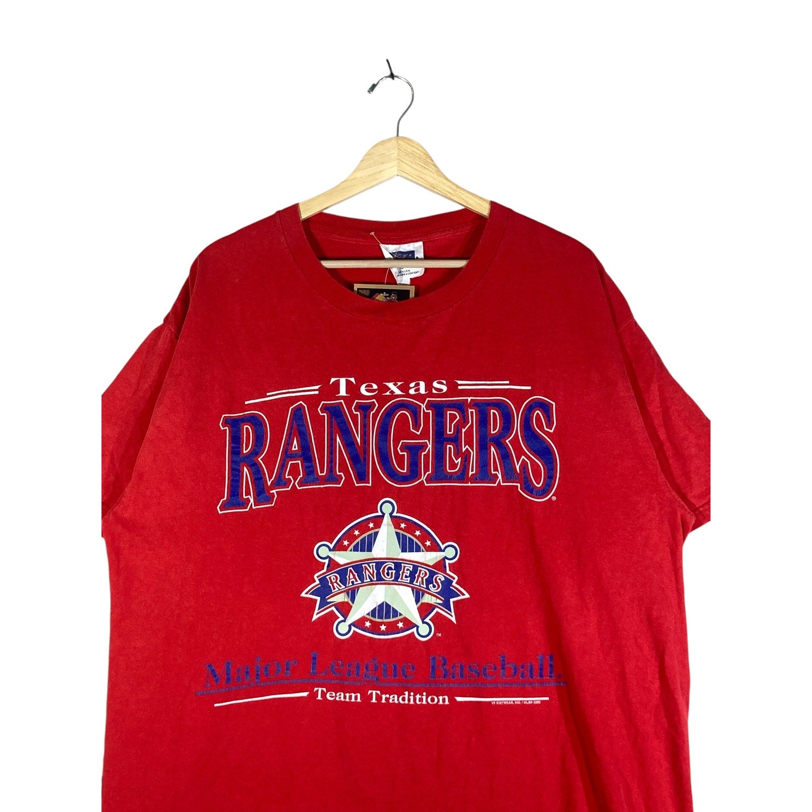 Vintage Texas Rangers Chest Spellout MLB T-Shirt