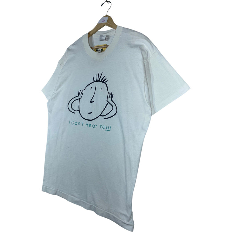 Vintage I Can't Hear You! Graphic Print T-Shirt