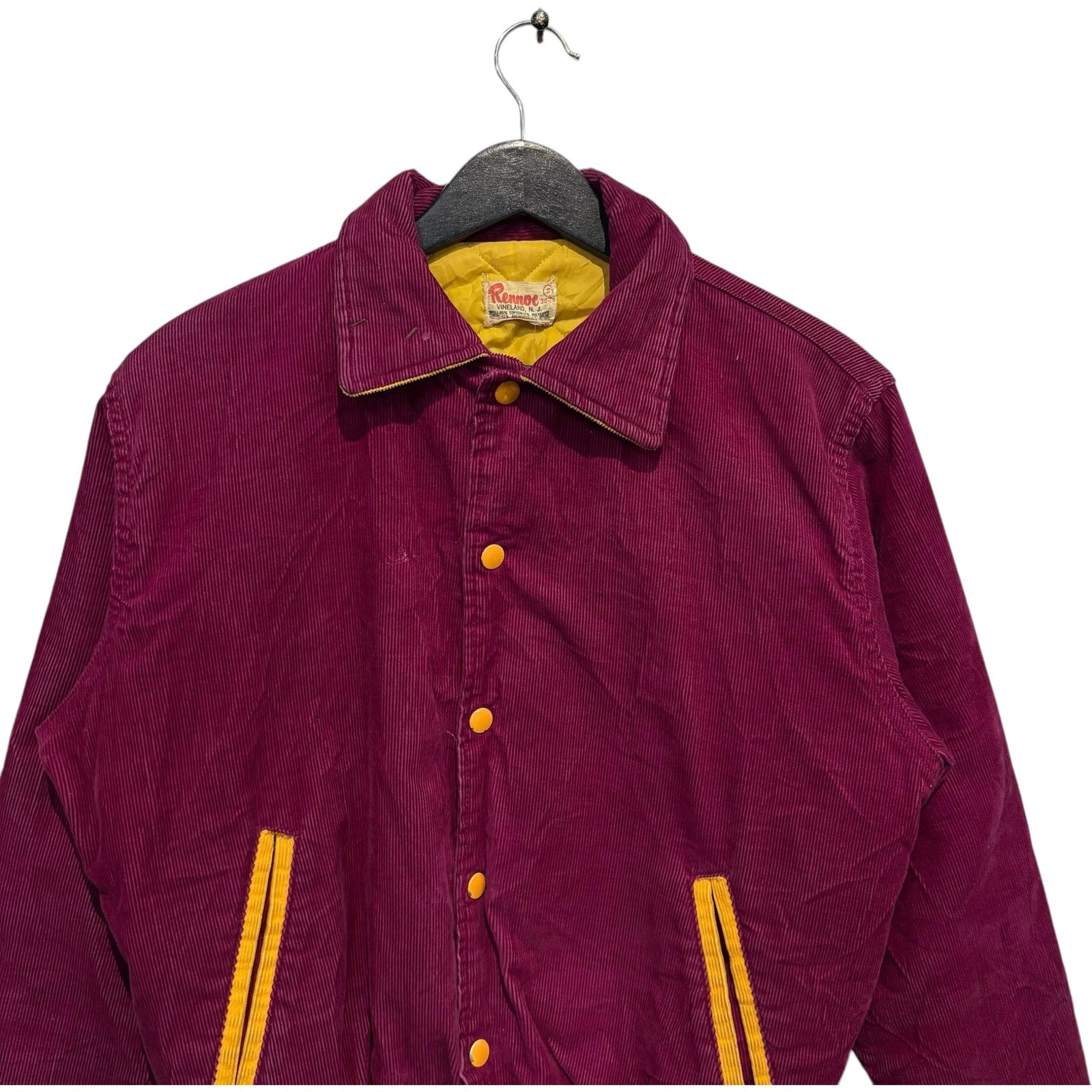 Vintage Rennoe Whitehall Corduroy Varsity Jacket 70s