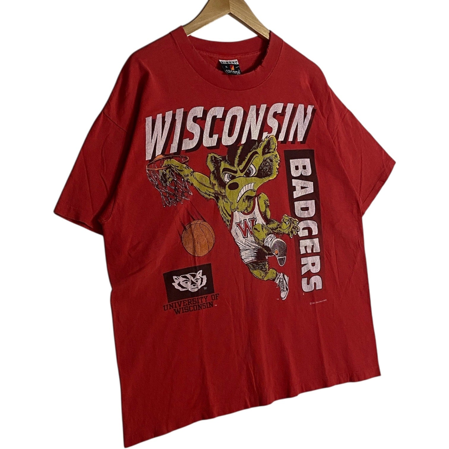 Vintage University of Wisconsin Badgers Mascot T-Shirt