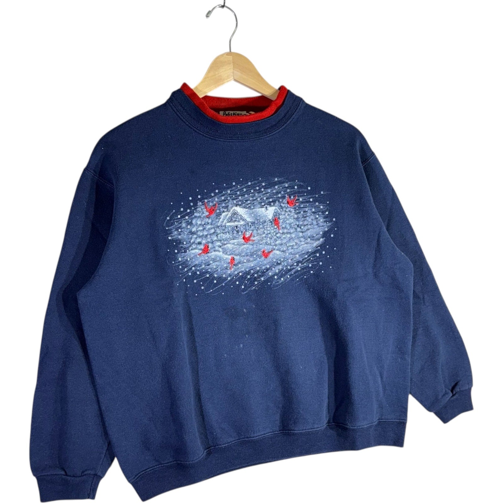 Vintage Winter Cabin Crewneck