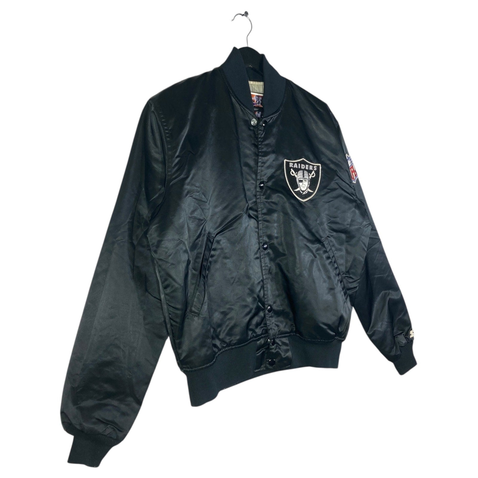 Vintage Starter Embroidered Oakland Raiders Bomber Jacket