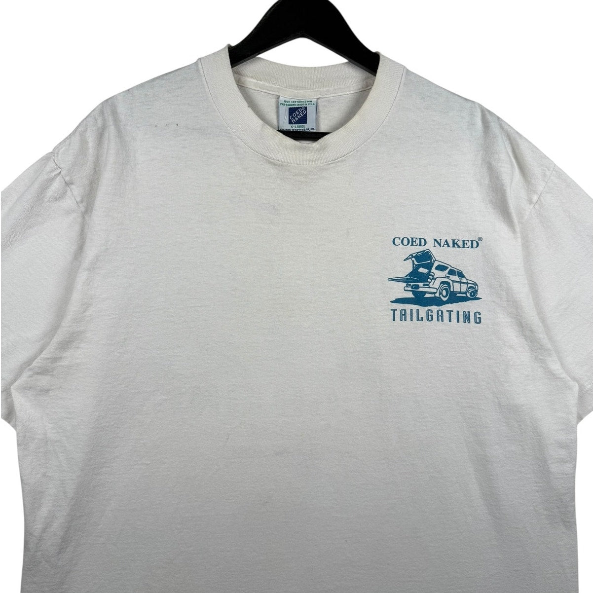 Vintage Coed Naked Funny Humor Graphic T-Shirt