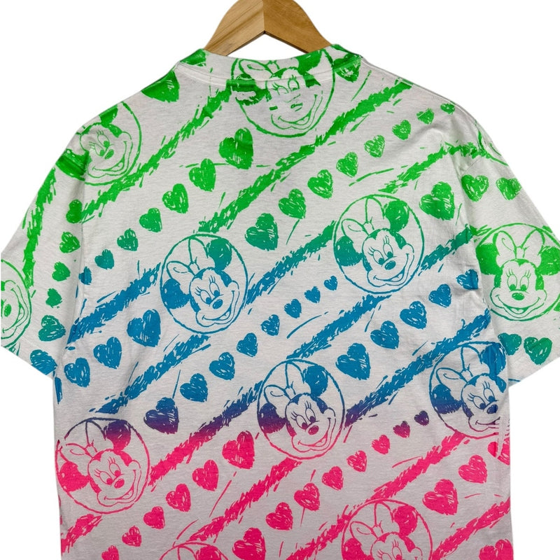 Vintage Disney Minnie Rainbow All Over Print T-Shirt