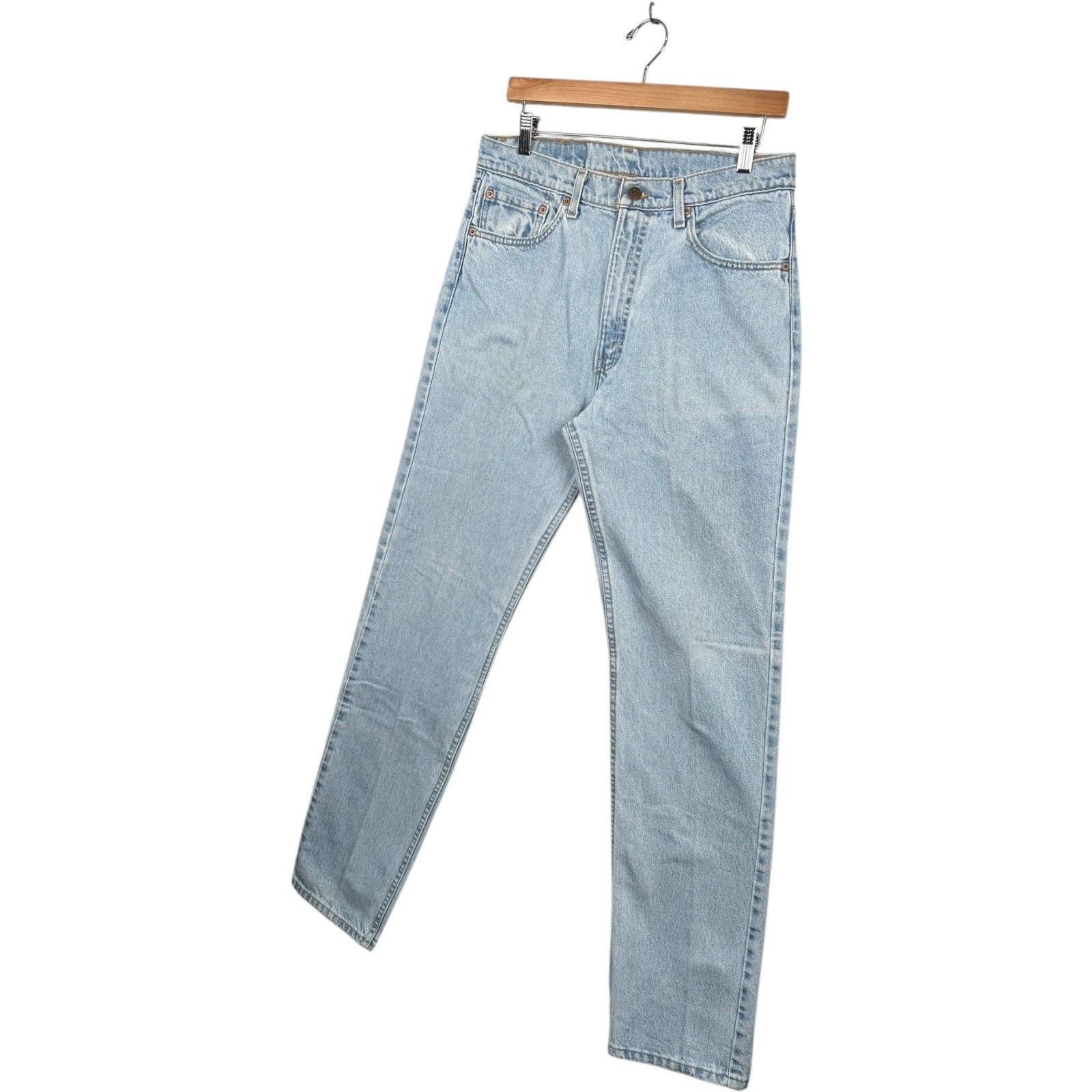 Vintage Levi's 505 Light Wash Straight Leg Jeans 34x34