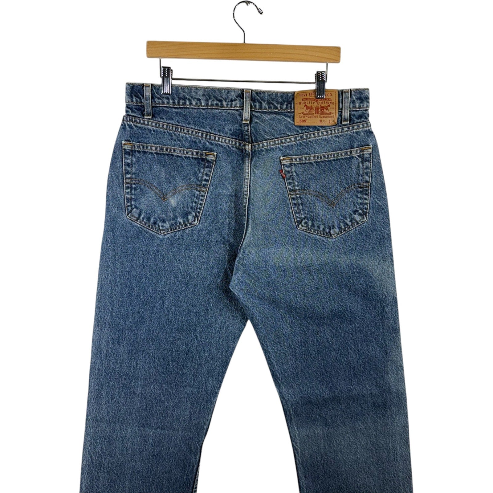 Vintage Levi's 505 Straight Leg Jeans 36x34