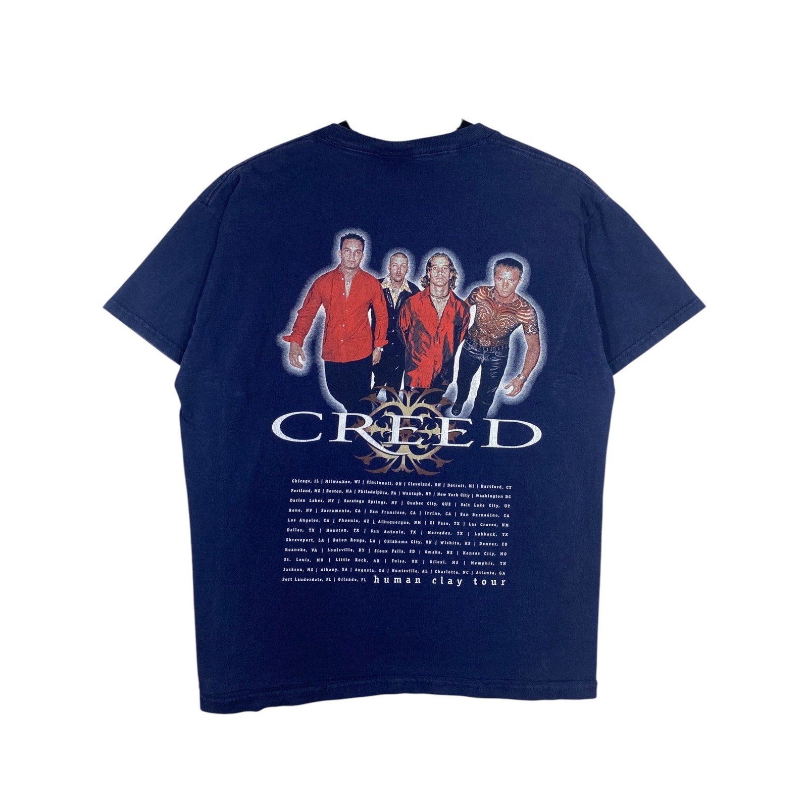 Vintage Creed Human Clay Tour Graphic T-Shirt