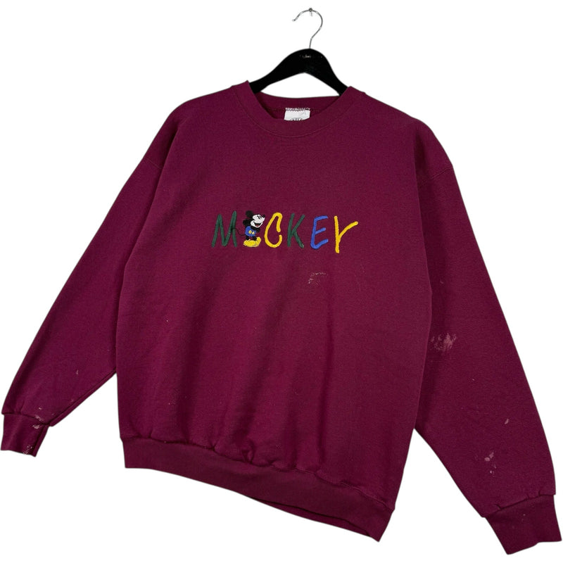 Vintage Disney Mickey Mouse Spellout Crewneck