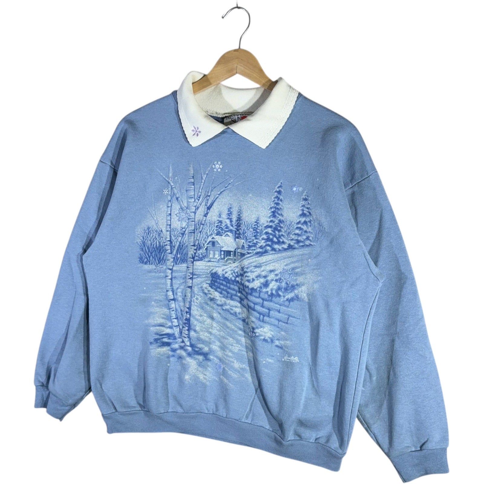 Vintage Winter Cabin Crewneck