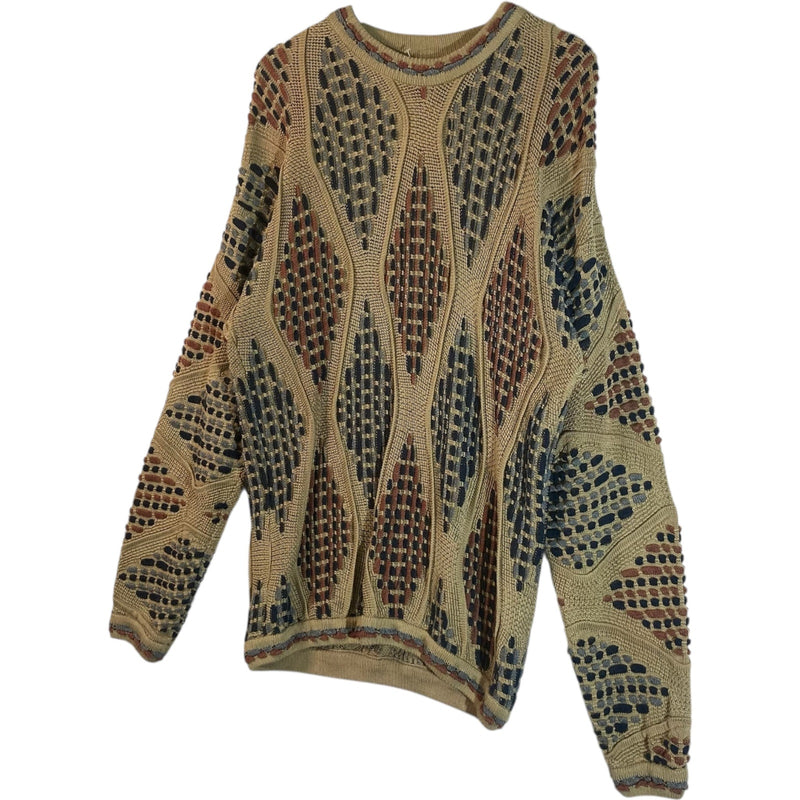Vintage Coogi 3D Abstract Knit Sweater