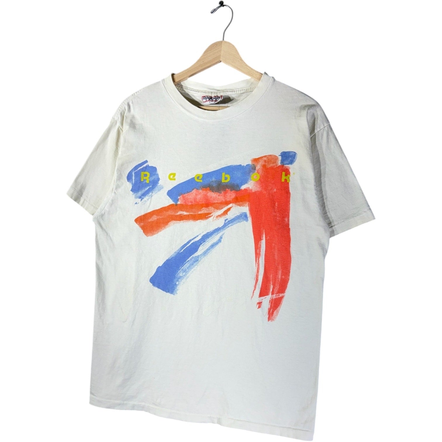 Vintage Reebok Abstract Brushstroke 90s T-Shirt