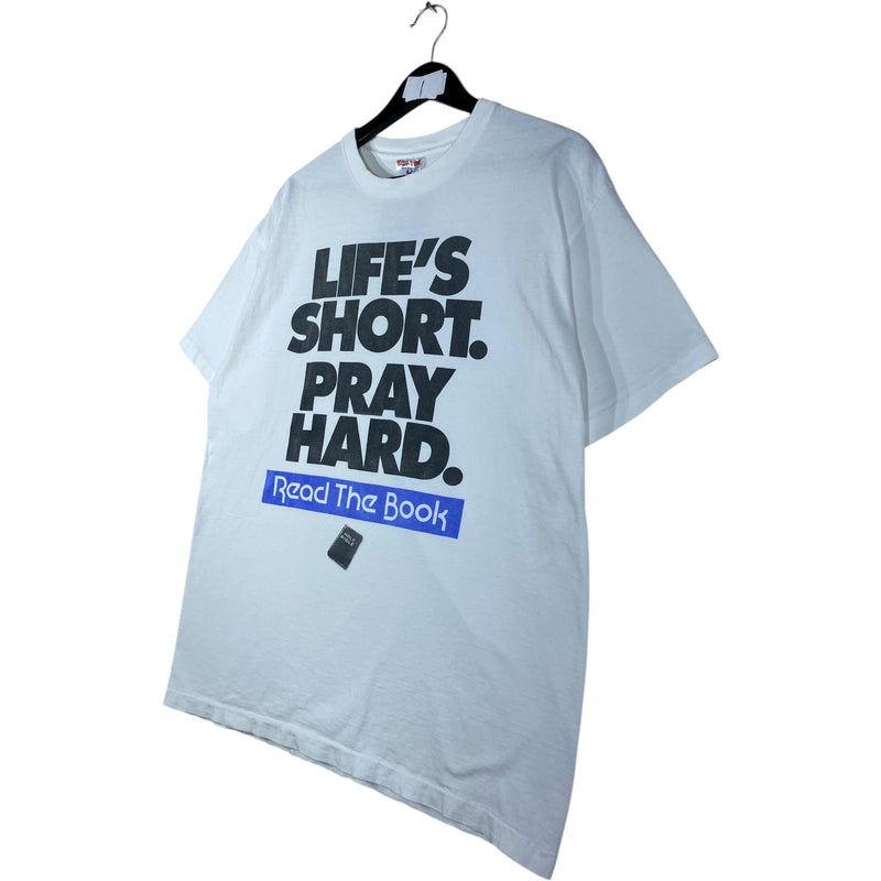 Vintage Read The Book Life Is Short Pray Hard T-Shirt