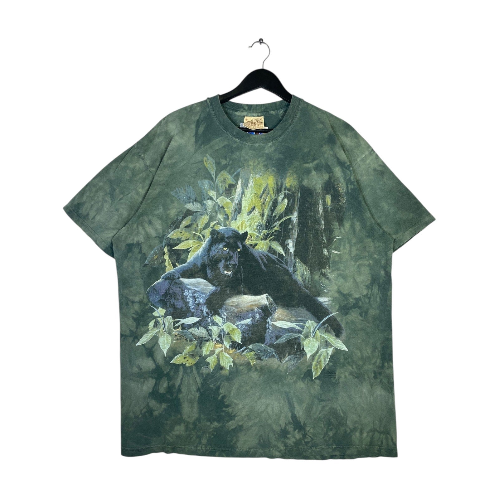 Vintage The Mountain Black Panther AOP T-Shirt