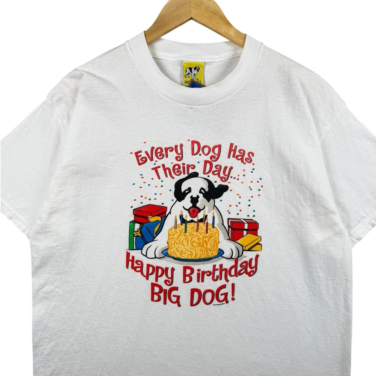 Vintage Big Dogs Happy Birthday Graphic T-Shirt