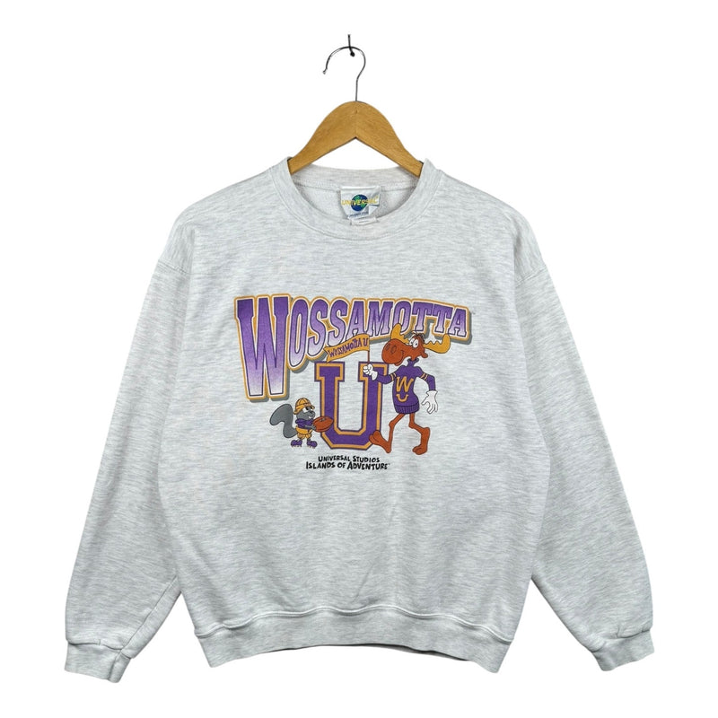 Vintage Wossamotta U Rocky Bullwinkle Crewneck
