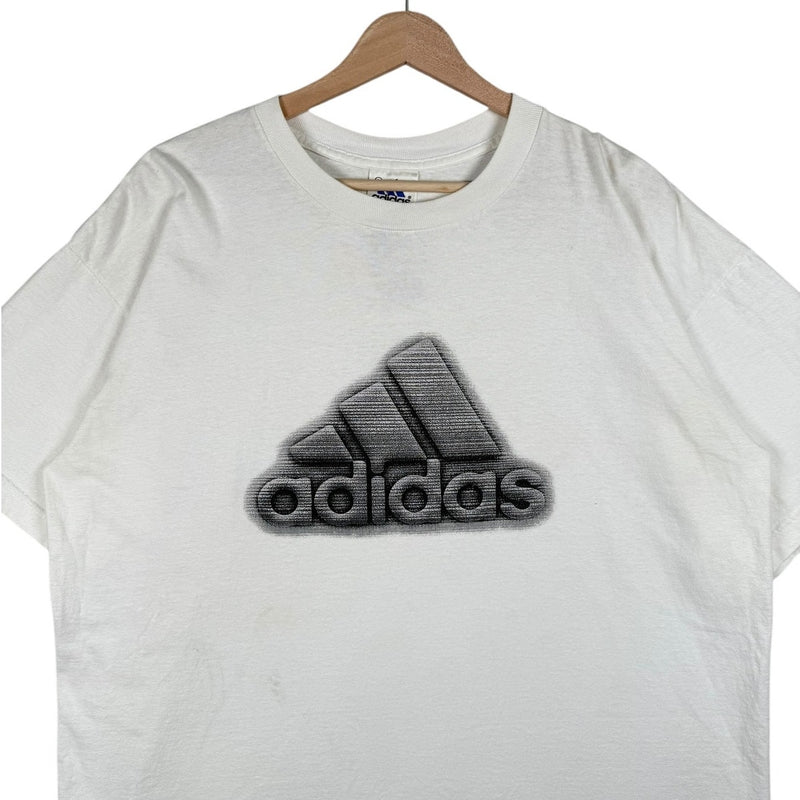 Vintage Adidas 3D Logo Graphic T-Shirt