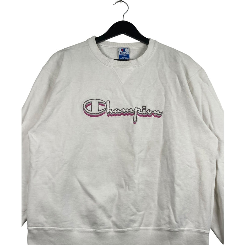 Vintage Champion Embroidered Logo Crewneck