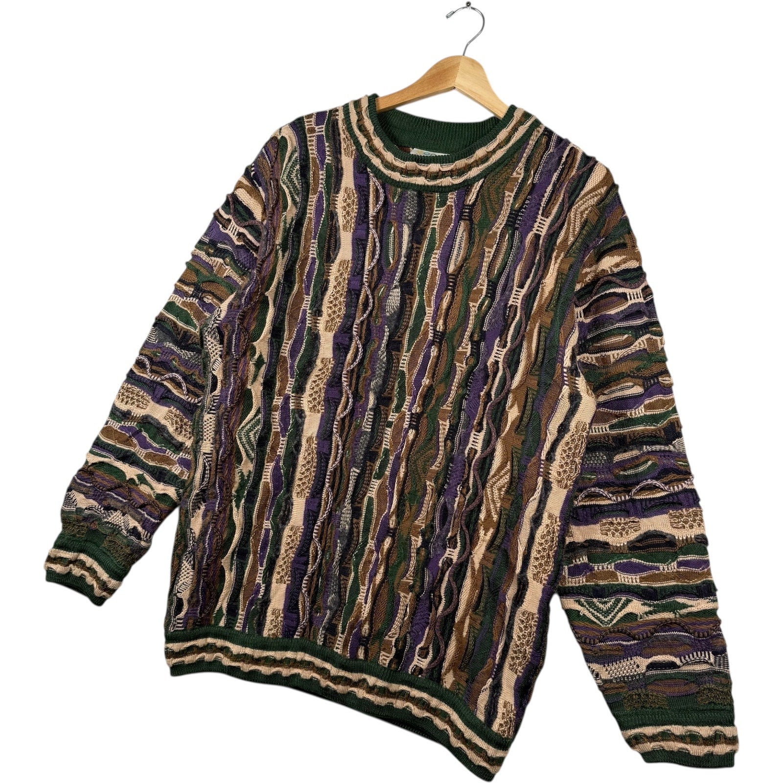 Vintage Coogi 3D Knit Textured Sweater