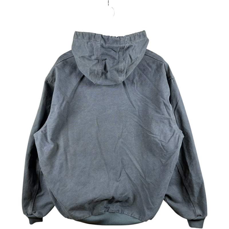 Vintage Carhartt Canvas Full Zip Hooded Workwear Jacket