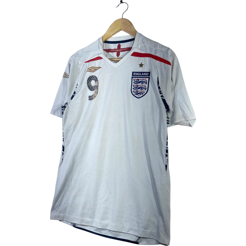 Vintage England Umbro #9 FIFA Soccer Jersey