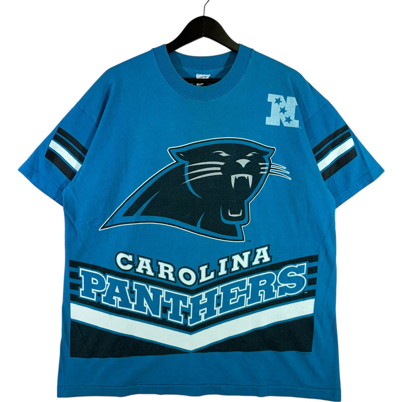Vintage Carolina Panthers Team Logo Jersey Style NFL Tee