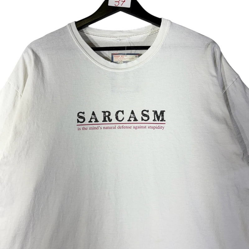 Vintage Sarcasm Spell Out Graphic T-Shirt