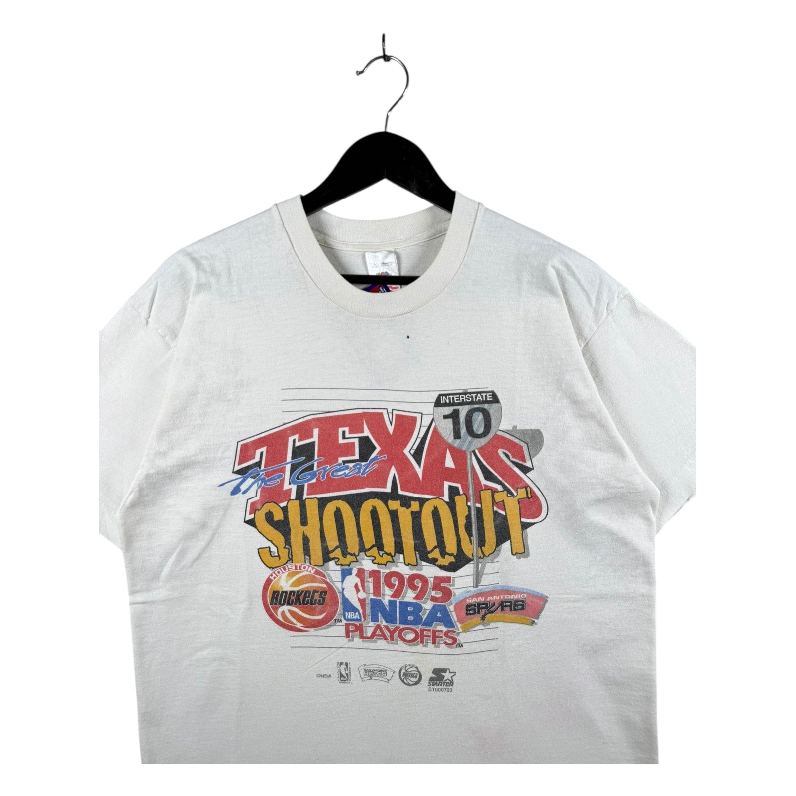 Vintage NBA Playoffs Texas Shootout Houston Rockets San Antonio Spurs T-Shirt