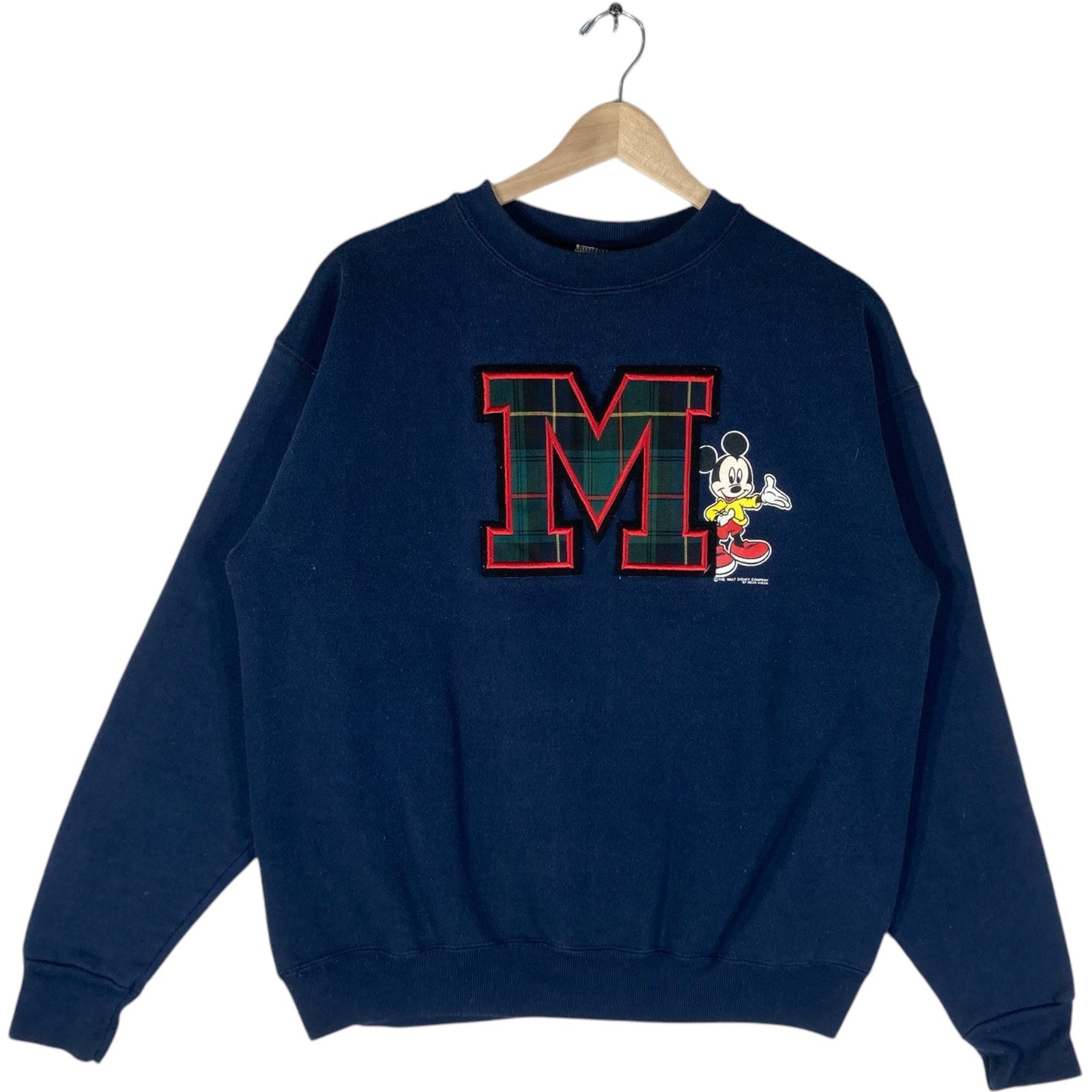 Vintage Mickey Mouse Big Letter Crewneck