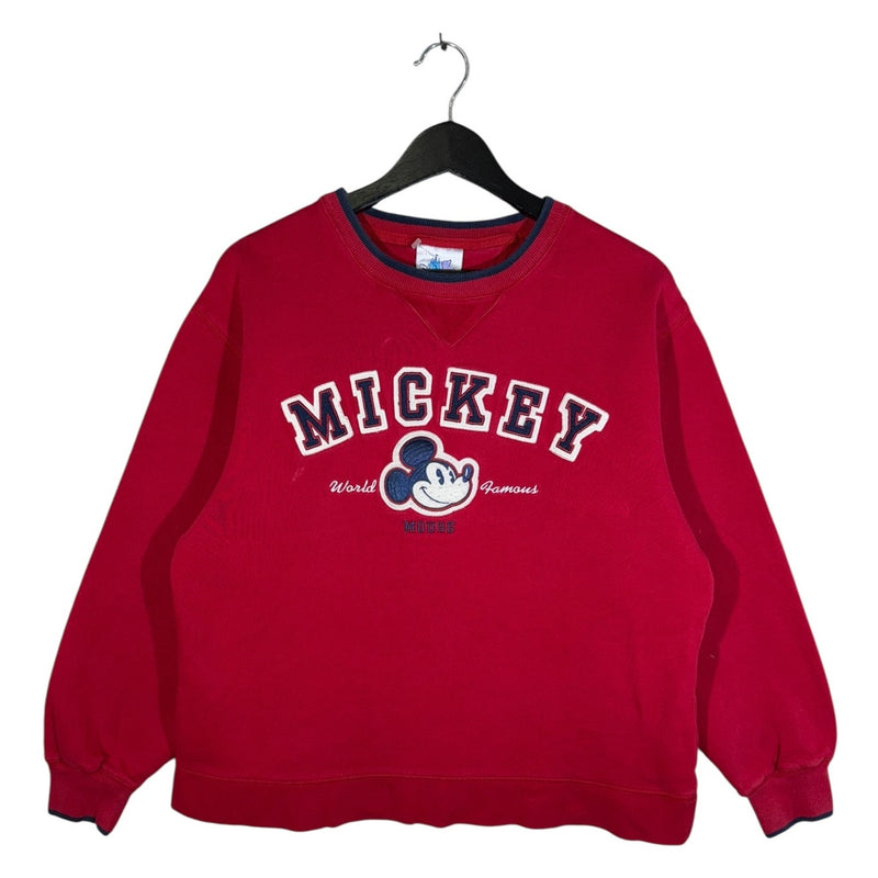 Vintage Disney Mickey Mouse Embroidered Crewneck
