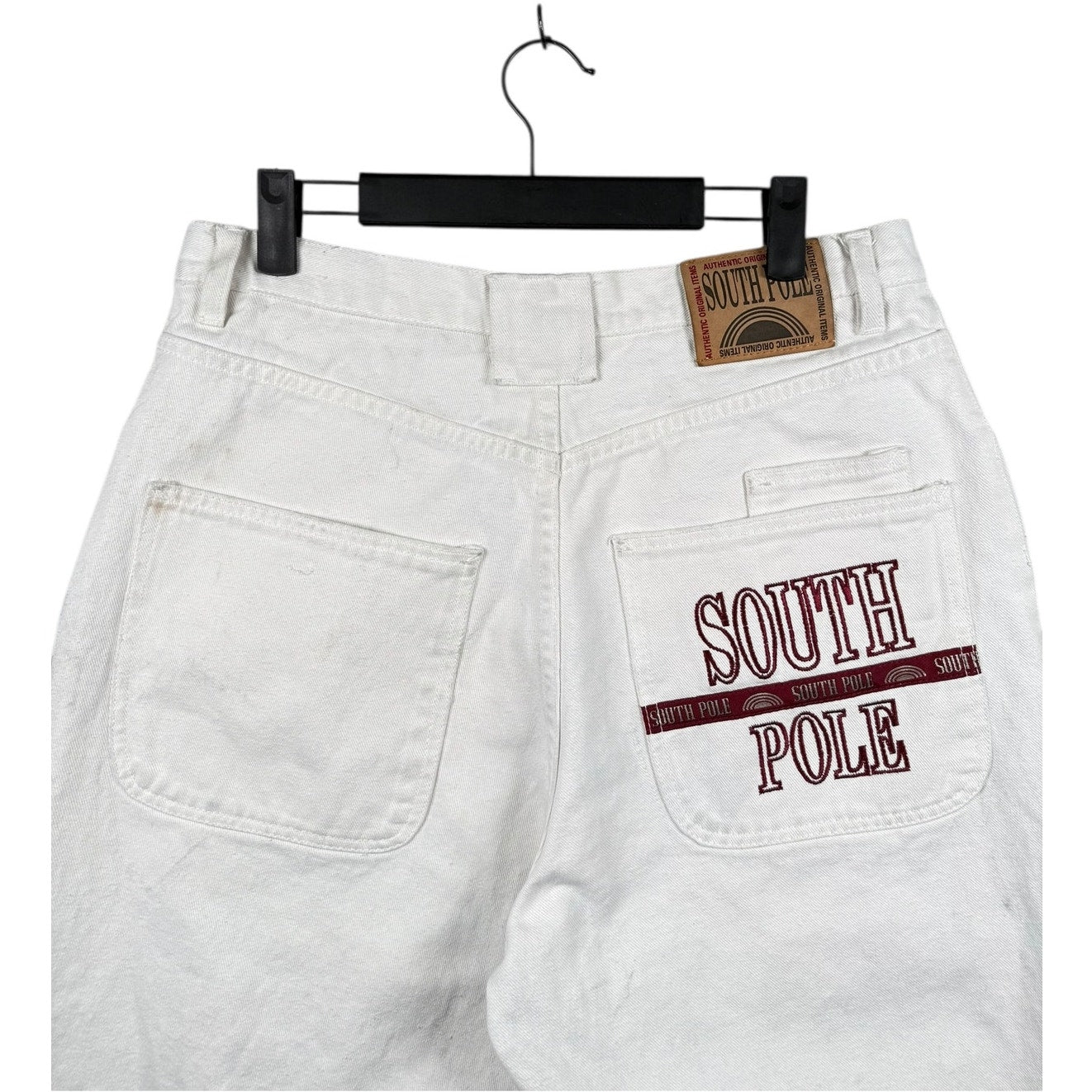 Vintage Southpole Embroidered Logo Denim Shorts 33