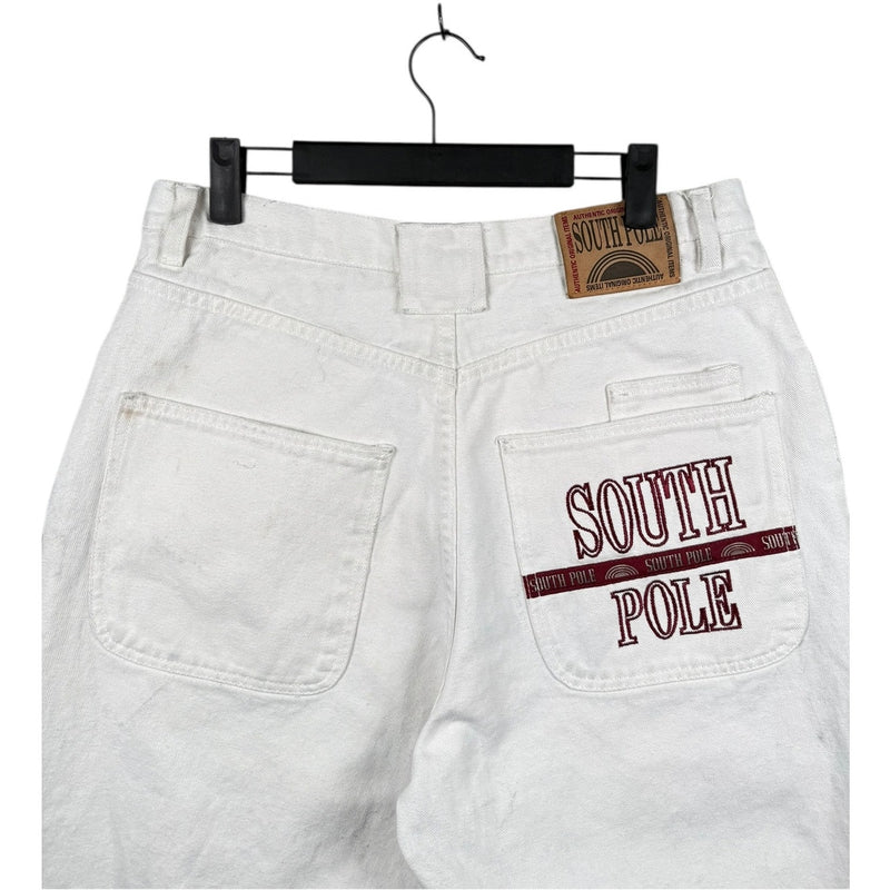 Vintage Southpole Embroidered Logo Denim Shorts 33
