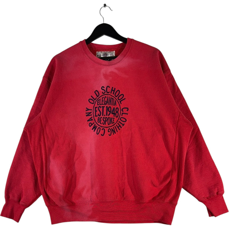 Vintage Old School Clothing Company Logo Crewneck