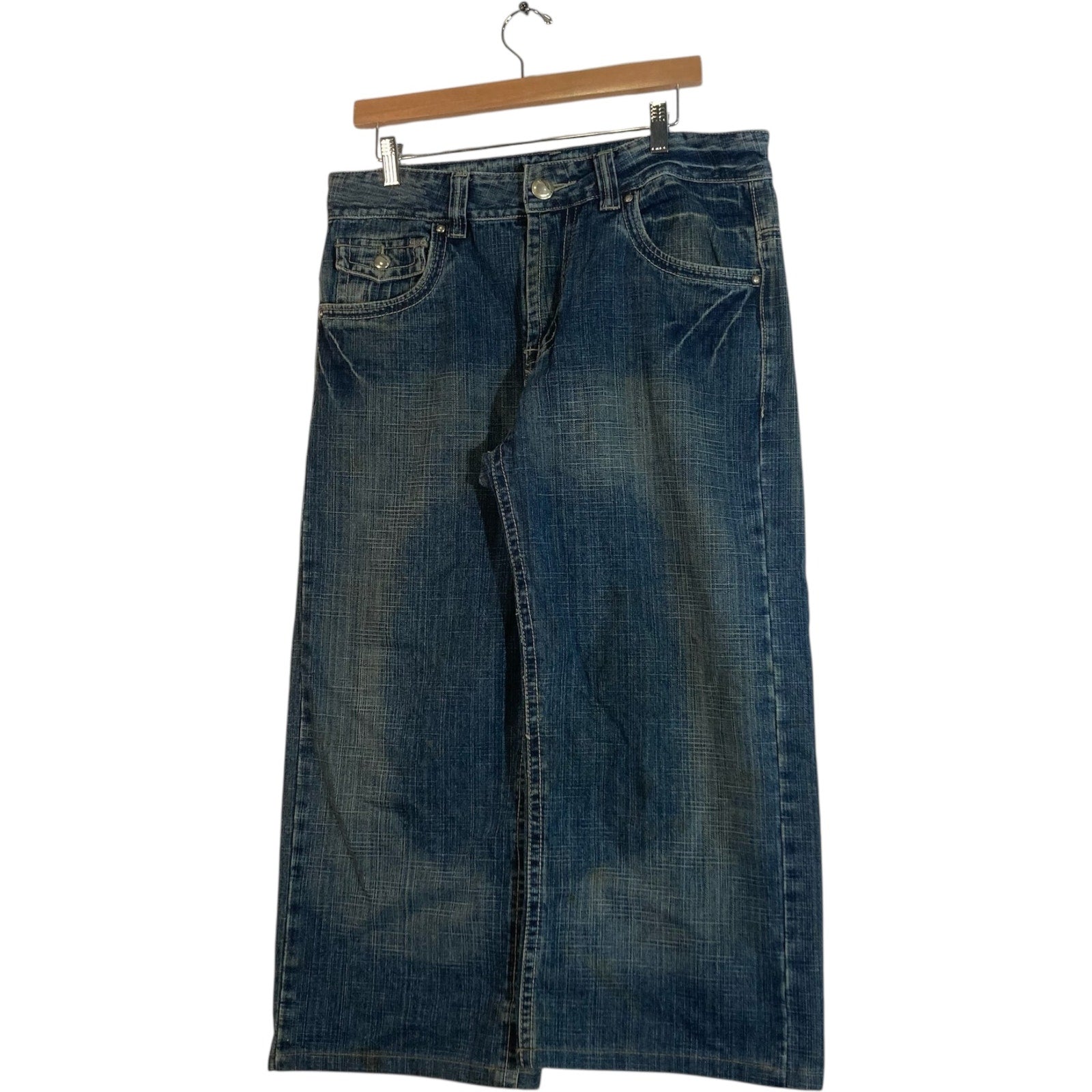 Vintage ALL BLACKS Dark Wash Jeans 34x23