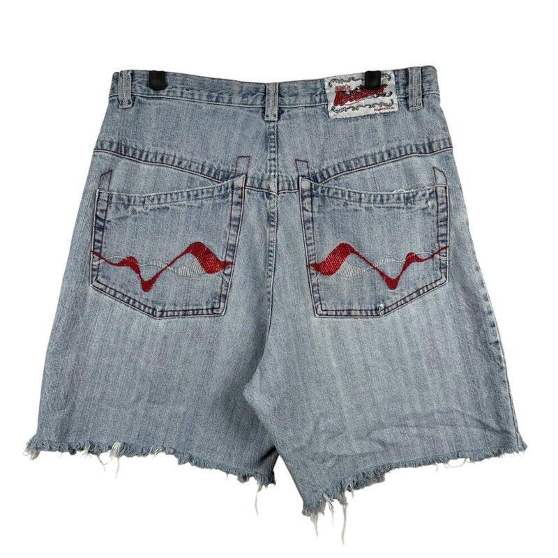 Vintage Rocawear Raw Hem Denim Shorts 34