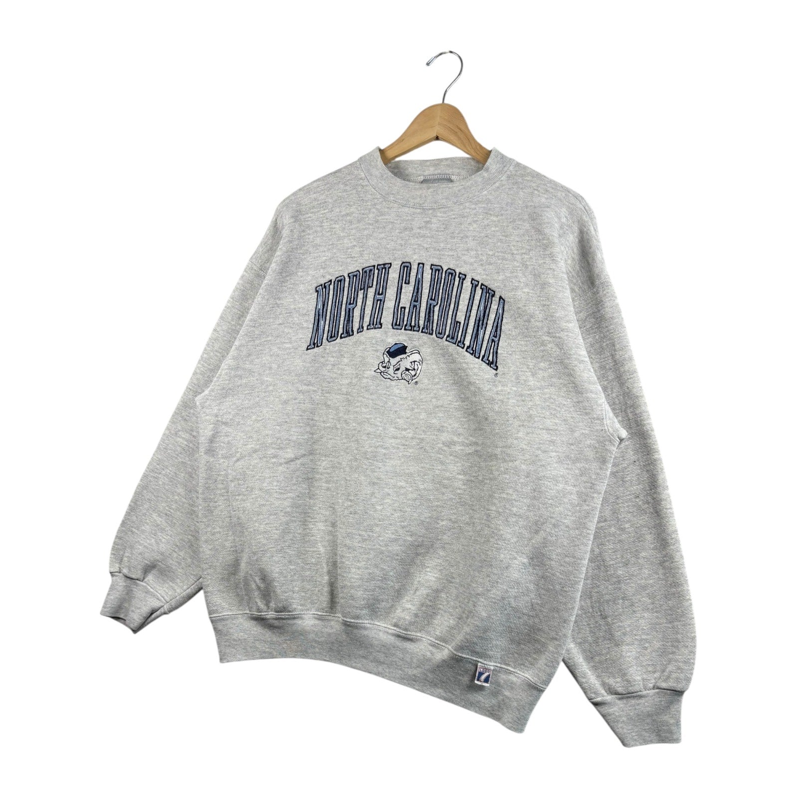 Vintage Logo 7 University Of North Carolina Crewneck
