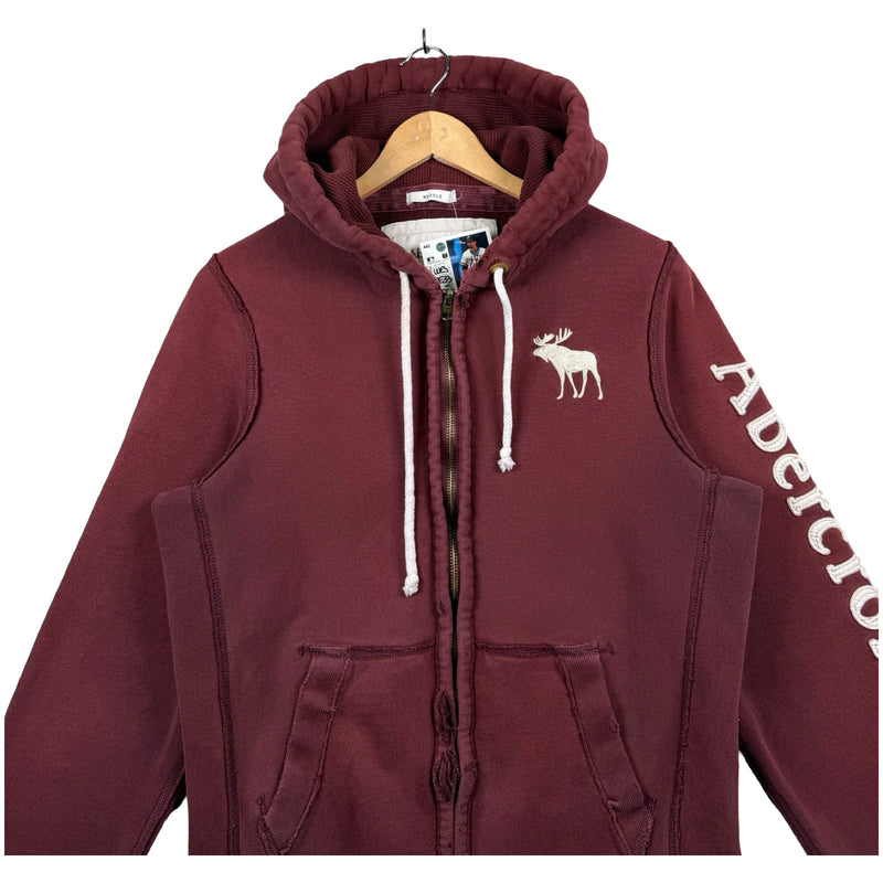 Vintage Abercrombie & Fitch Moose Full Zip Hoodie